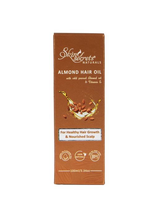Skin Secrets India Almond Hair Oil| 100% natural Mineral & Silicone Free