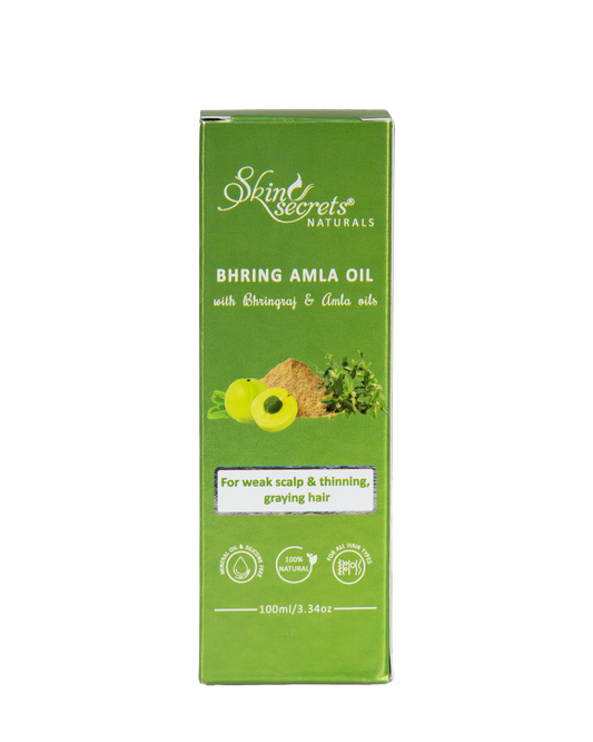 Skin Secrets India Bhring Amla Hair Oil| 100% natural Mineral & Silicone Free