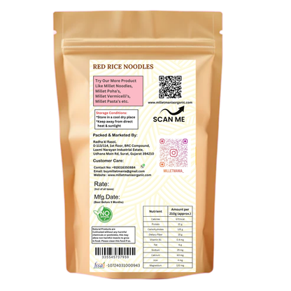 Millet Mania Red Rice Noodles