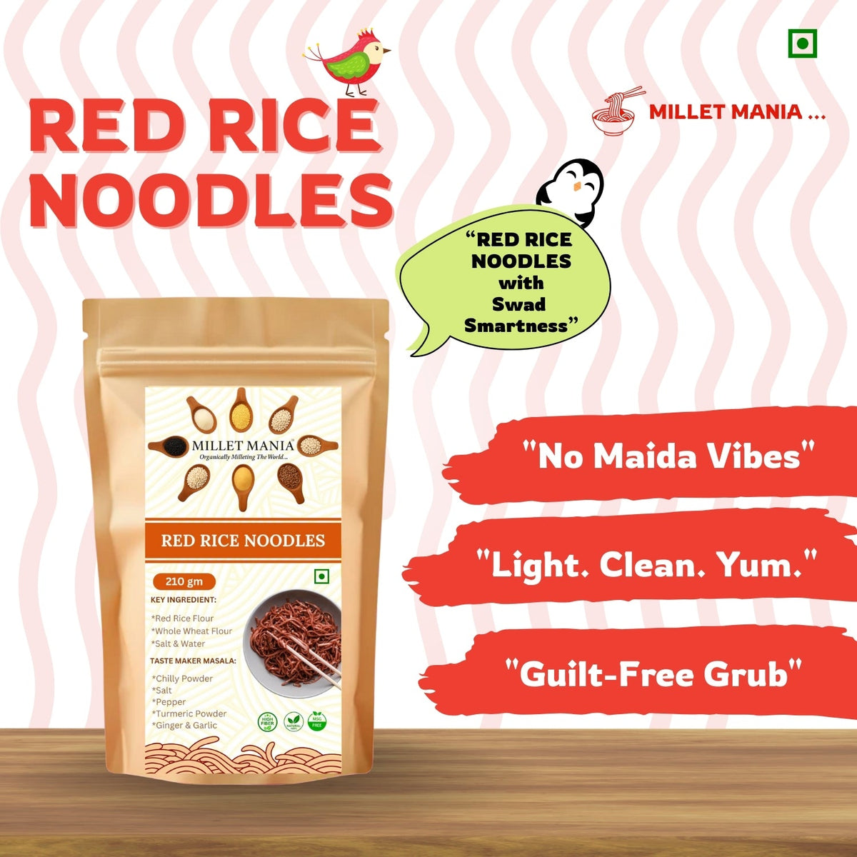 Millet Mania Red Rice Noodles