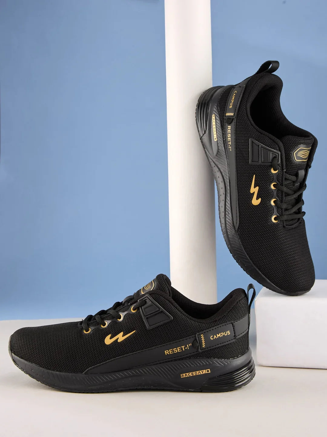 Campus REFRESH PRO Black Mens Running Shoes
