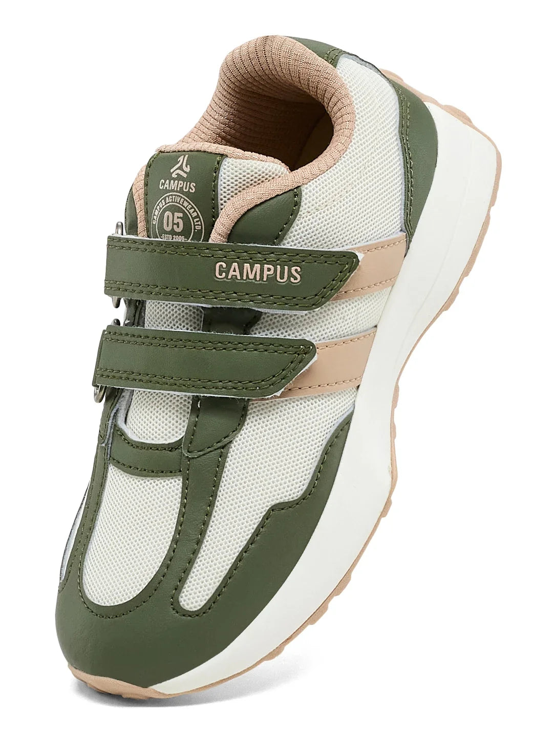 Campus REMI CS K Off White Kids Sneakers olive