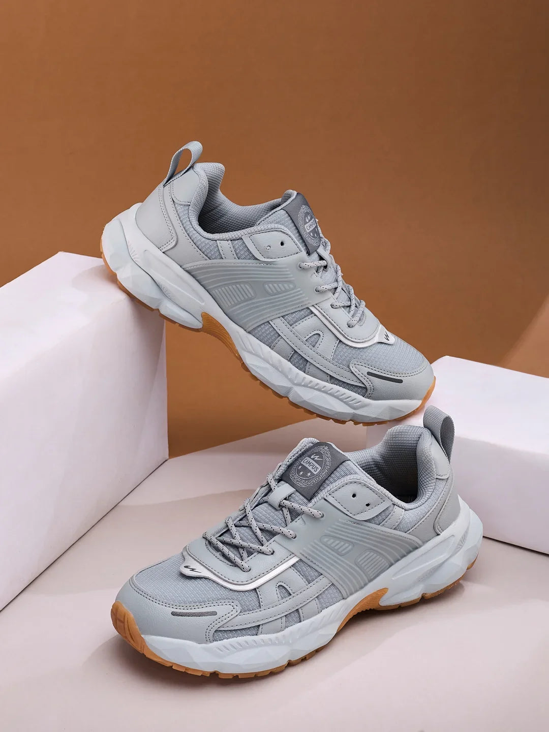 Campus REPORT Grey Mens Sneakers