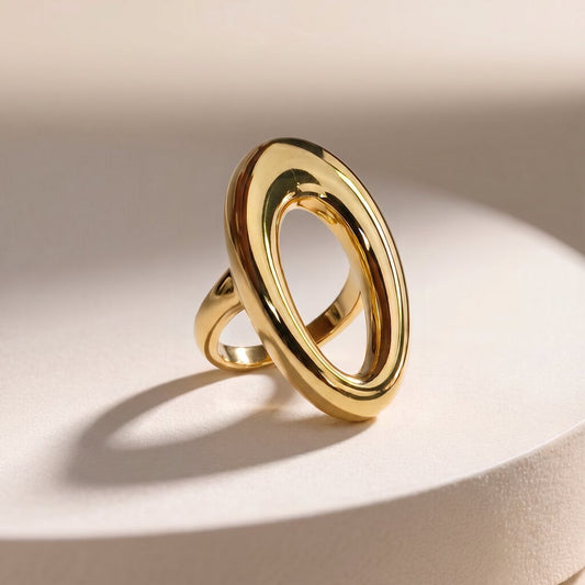 Palmonas Bold Halo Oval Ring