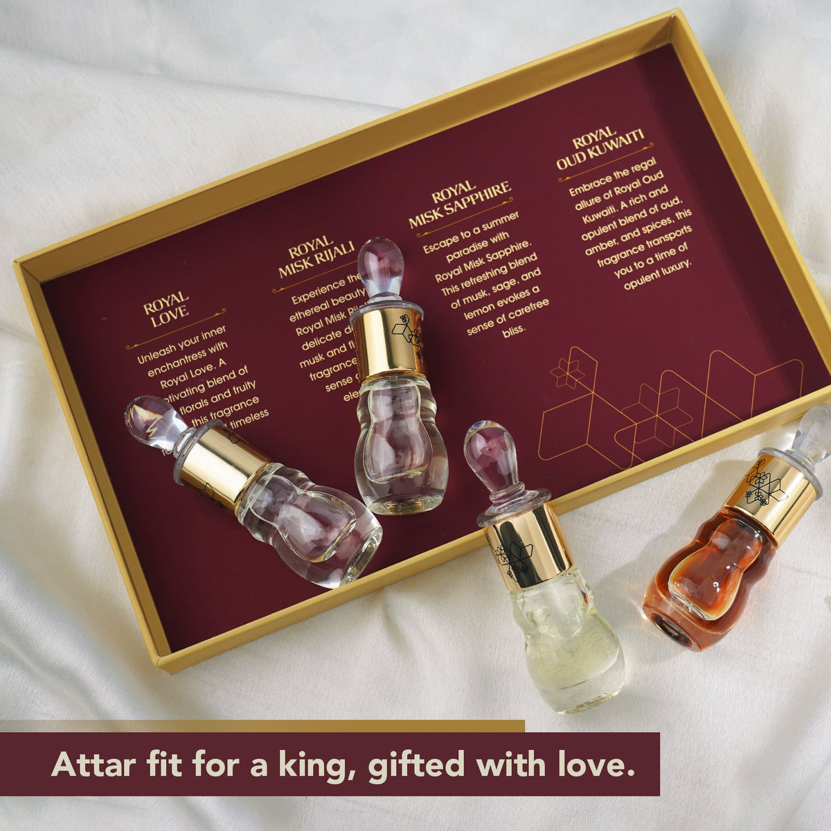 Ajmal Perfumes India ROYAL Non-Alcoholic Attar Giftpack 20ML for Unisex