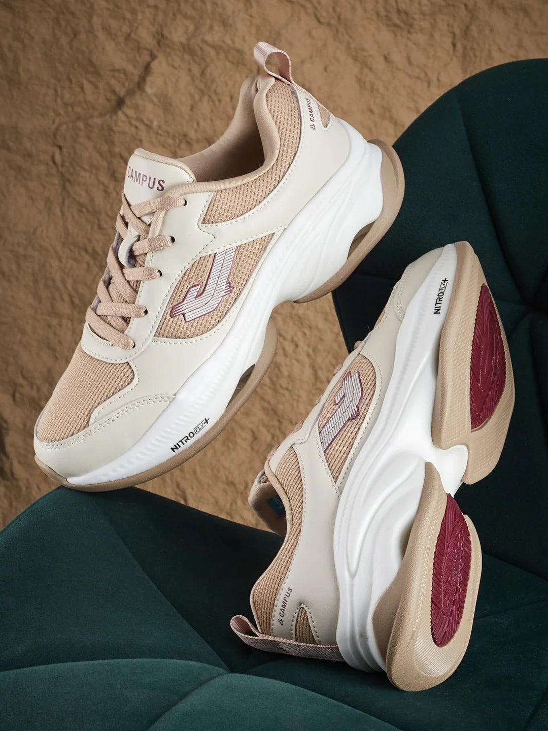 Campus RUBI CS Beige Womens Sneakers