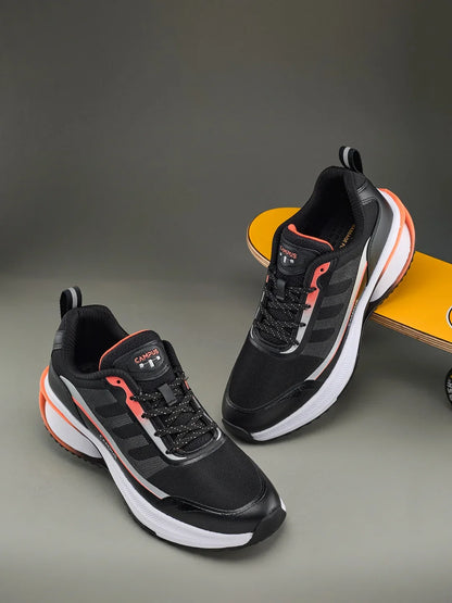 Campus RUSTIK Black Mens Running Shoes