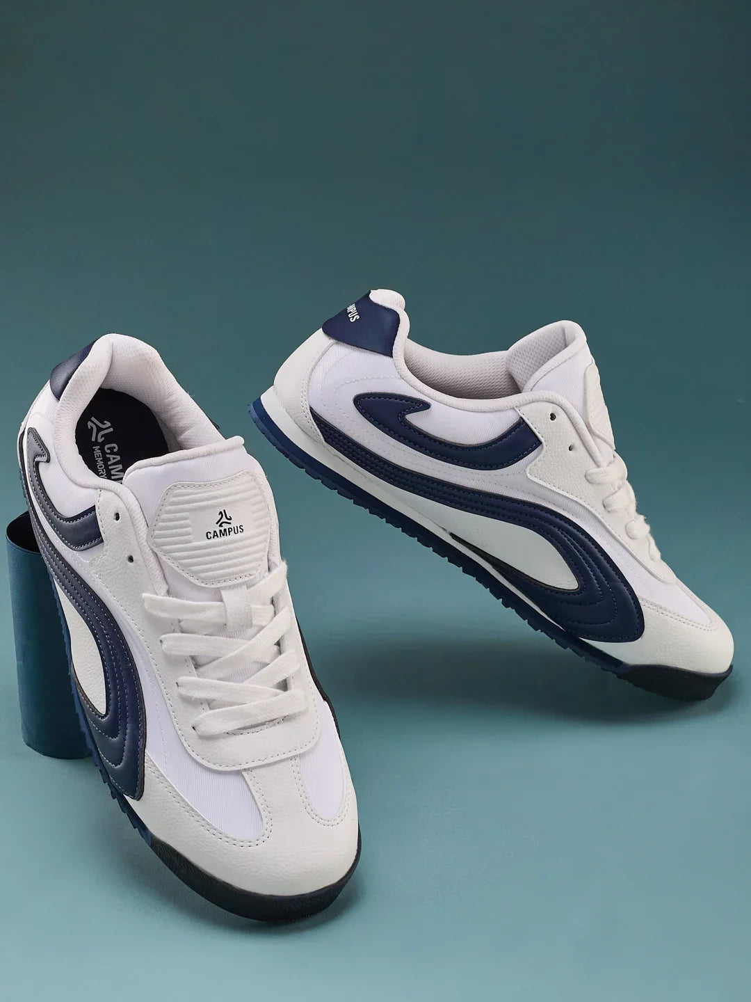 Campus RUSTLE White Mens Sneakers