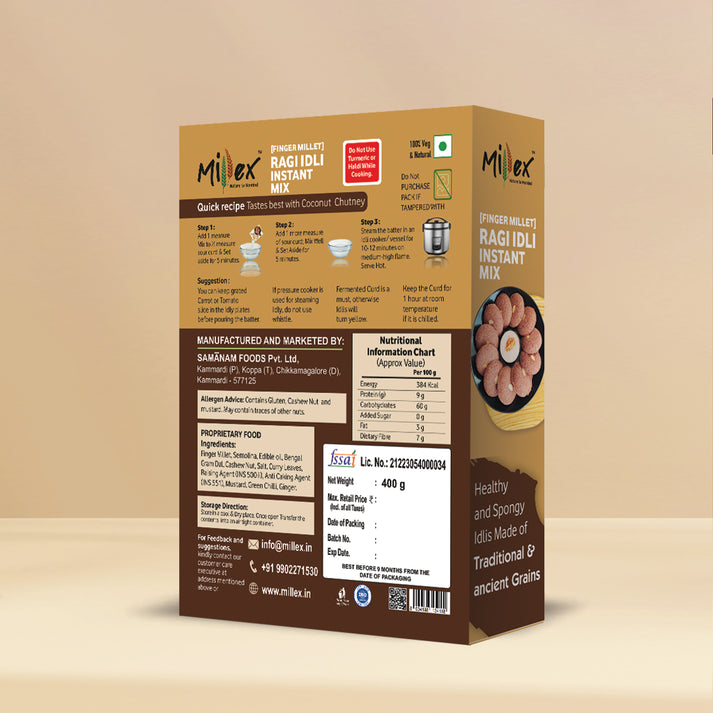 Millex Ragi Idli Instant Mix - PUSHMYCART