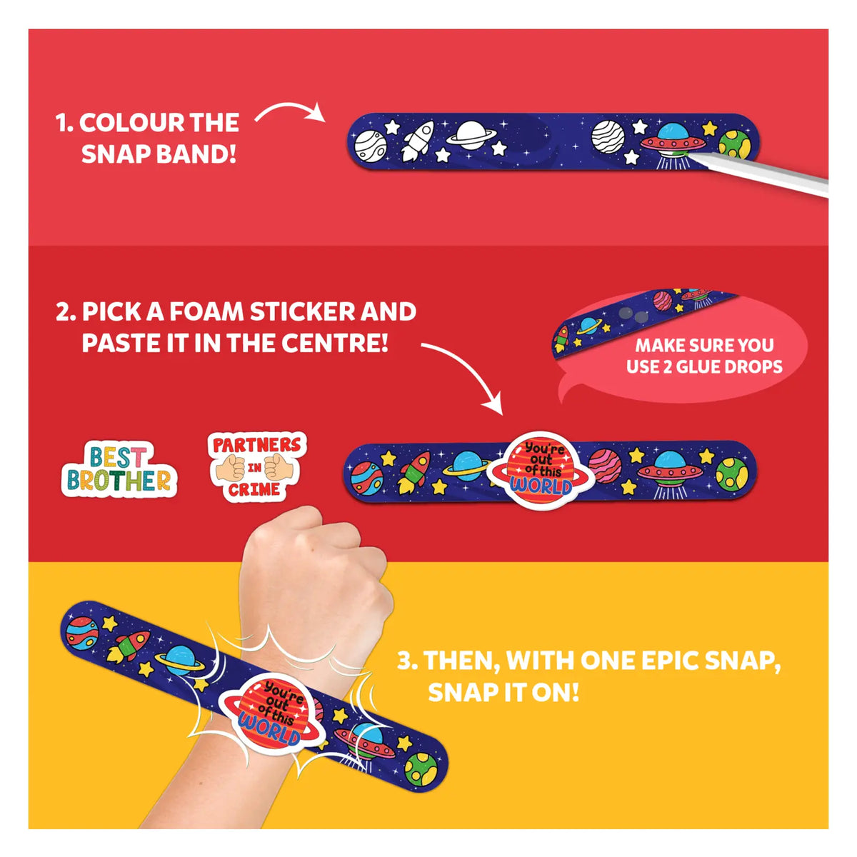 Skillmatics Snap Bandz Festive Gifting Bundle Ages 4 to 10