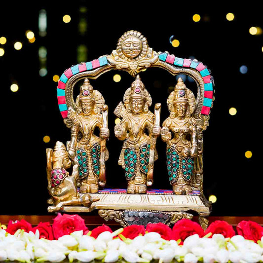 Samskara Home Ram Darbar Brass Idol 
