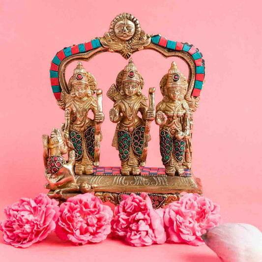 Samskara Home Ram Darbar Brass Idol 