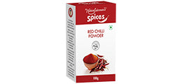 Atiya Herbs Hakim Suleman's Red Chilli Powder, 100gm, in a clear container, showcasing its vibrant red color.