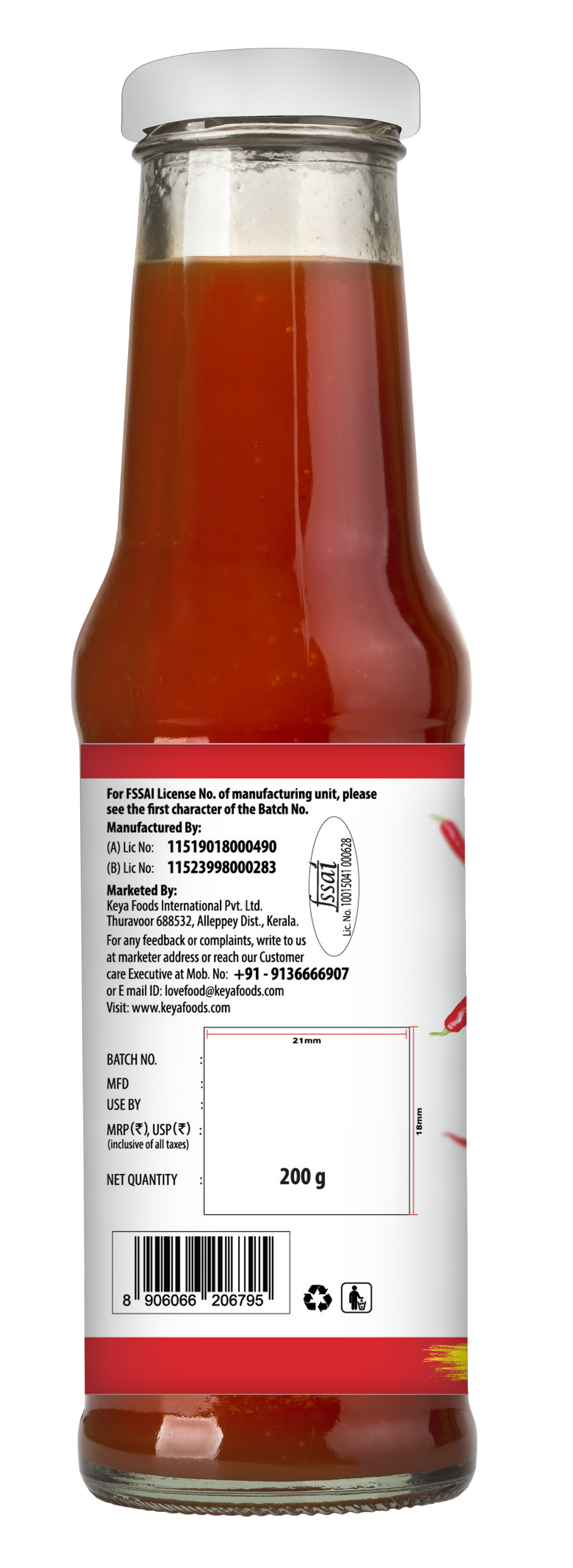 Keyafoods Chinese Sauce Combo featuring Red Chilli 200g, Green Chilli 190g, and Dark Soya 210g bottles. - Image 7