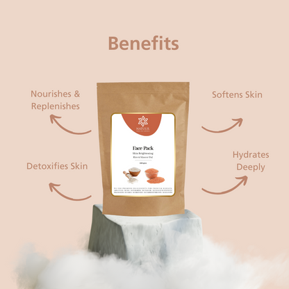 Natuur Face Pack Rice & Masoor Dal Skin Brightening 100gm