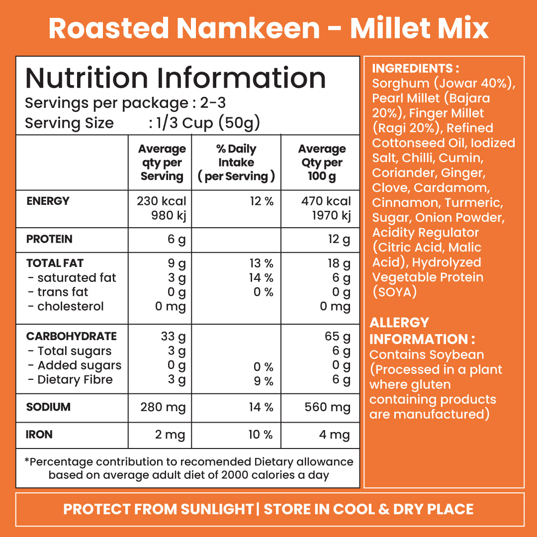 Jabsons Foods Millet Mix Roasted Namkeen