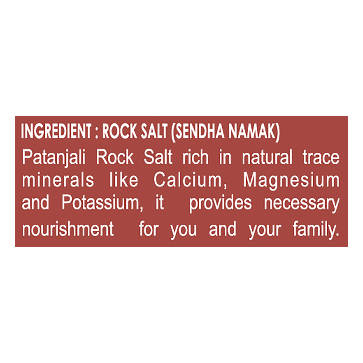 Patanjali Rock Salt - PUSHMYCART