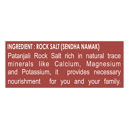 Patanjali Rock Salt - PUSHMYCART