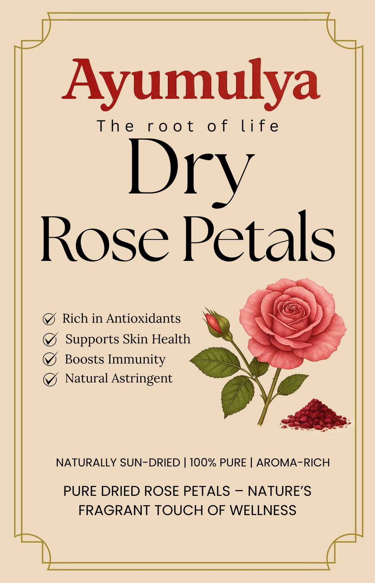 Ayumulya Dry Rose Petals 
