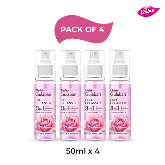 Dabur Gulabari Rose Glow Face Cleanser 50 ml Pack of 4