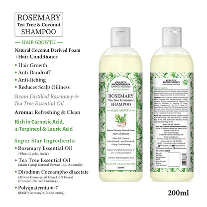 Keya Seth Aromatherapy Rosemary Tea Tree Coconut Serum & Shampoo Combo