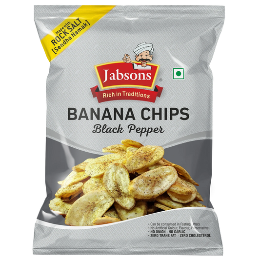 Jabsons Foods Black Pepper Banana Chips