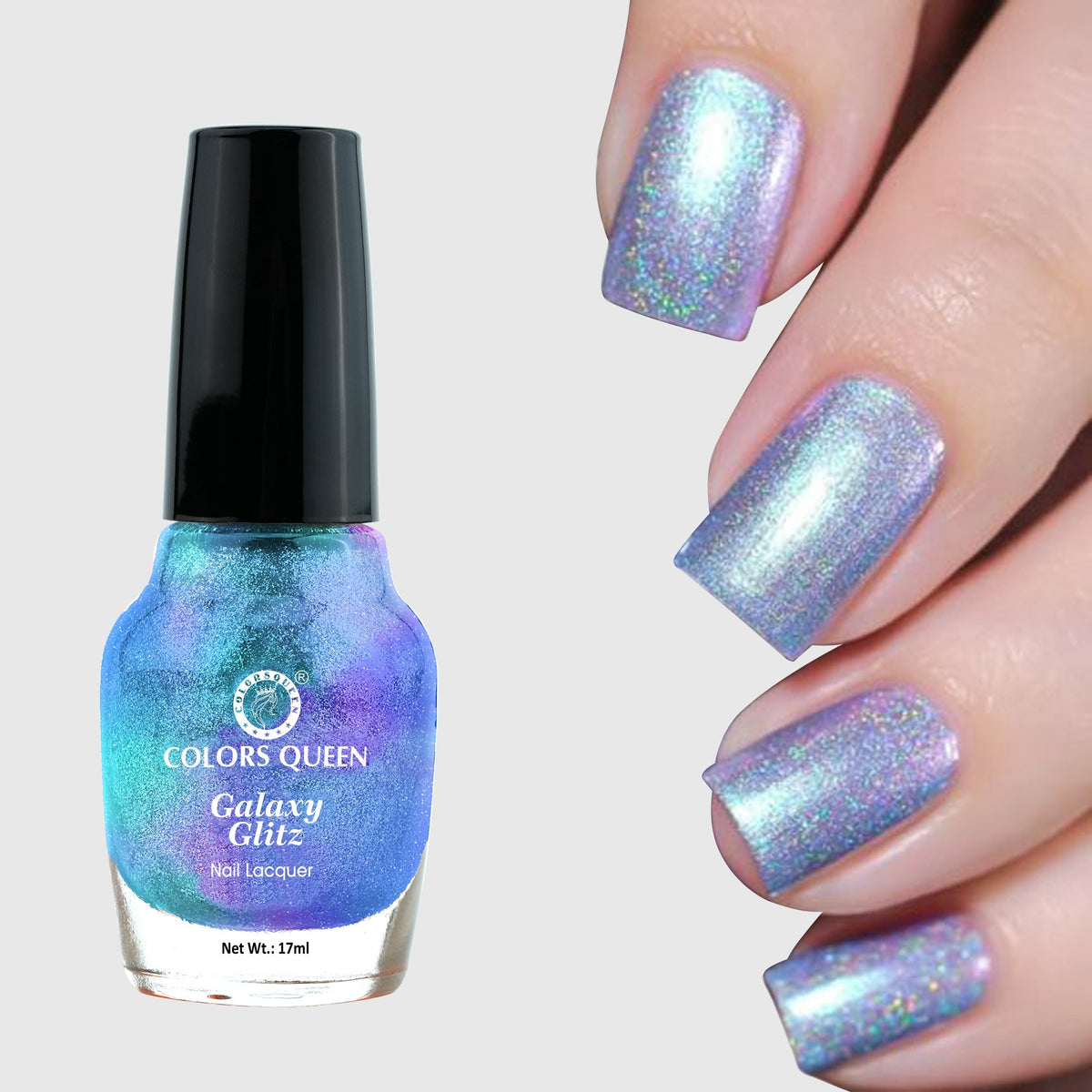 Colors Queen Galaxy Glitz Nail Paint | 17ml