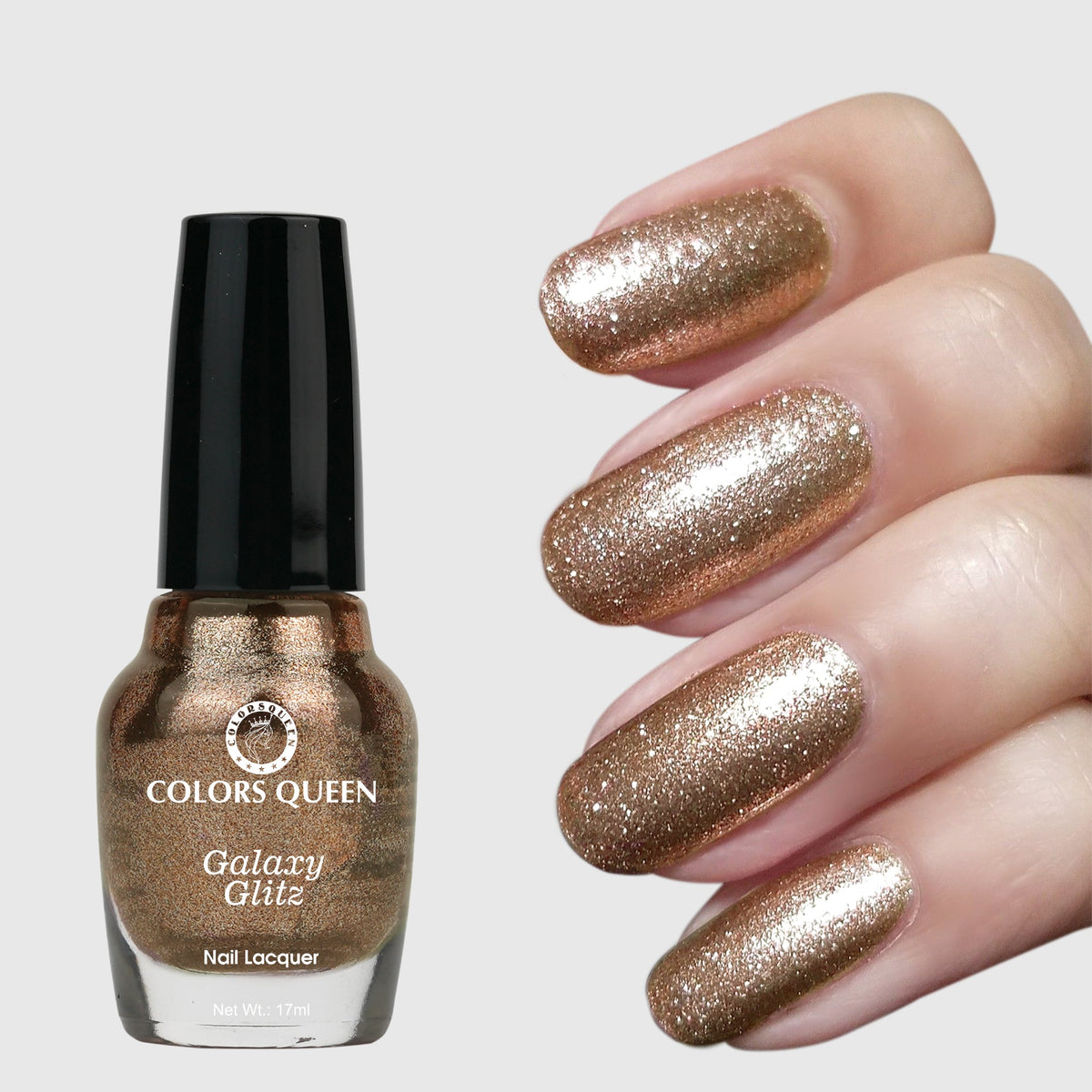 Colors Queen Galaxy Glitz Nail Paint | 17ml