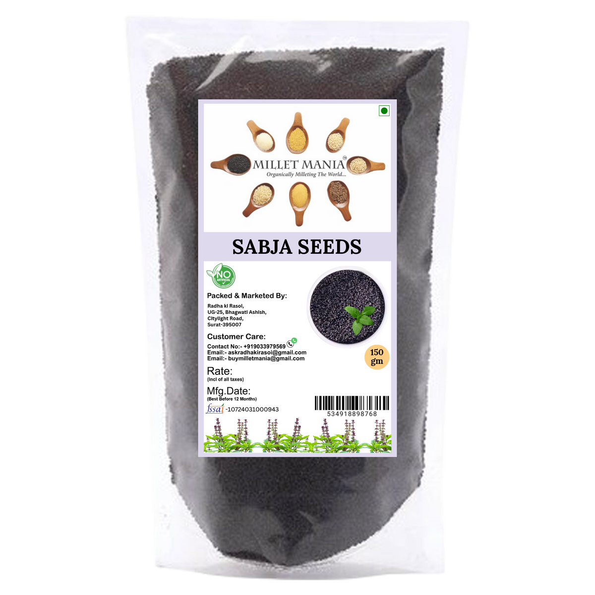 Millet Mania Organic Sabja Seeds