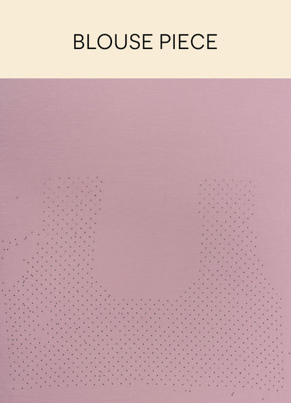 Mohey Lavender Pink Saree with Stone Work - view 6