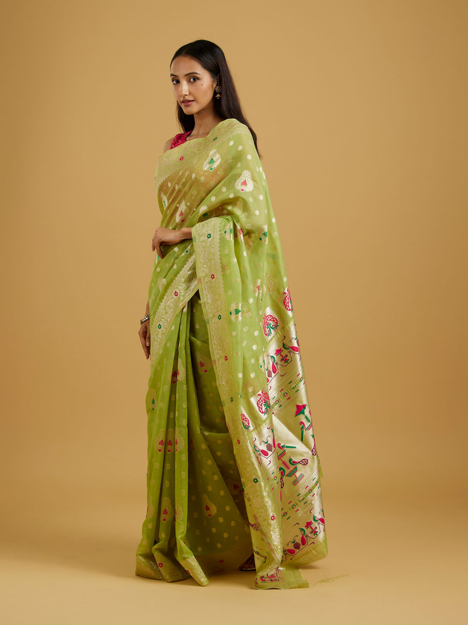Mohey Emerald Elegance Saree - view 3