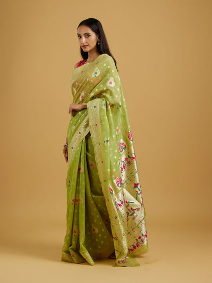 Mohey Emerald Elegance Saree - view 3