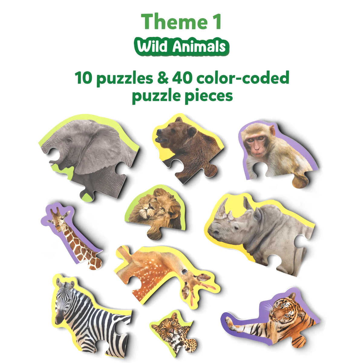 Skillmatics Step By Step Puzzle Animal Combo Ages 3 and Up