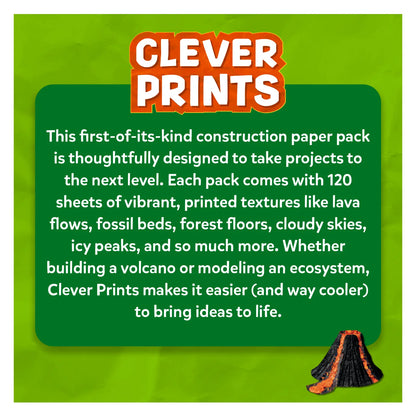 Skillmatics Clever Prints All Things Science Construction Paper 120 Sheets