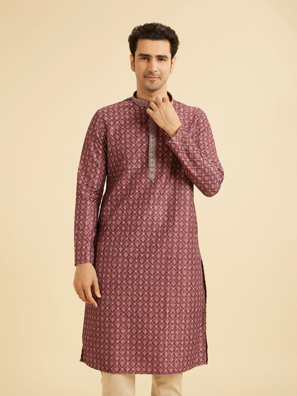Manyavar Rustic Splendour Kurta Pajama