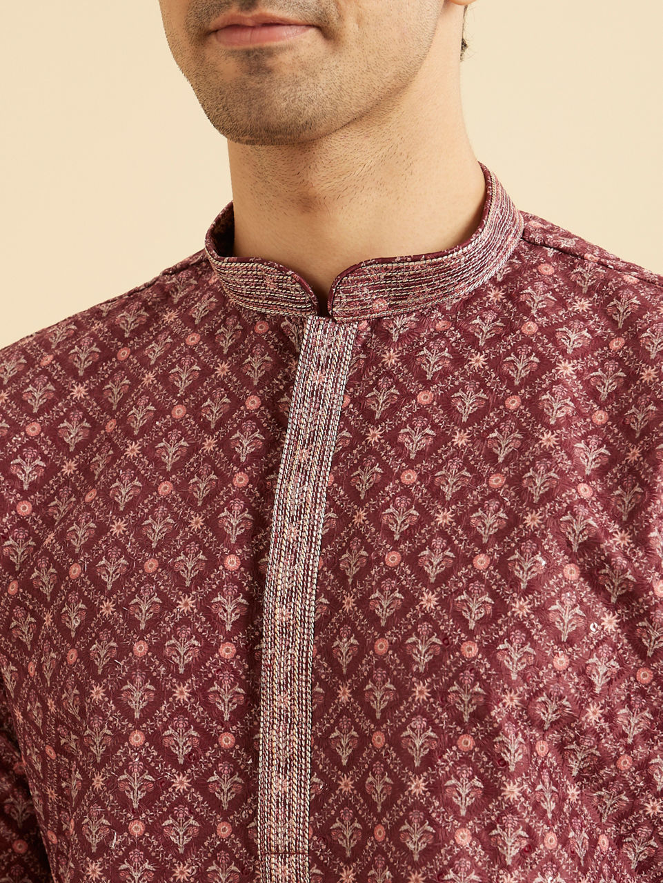 Manyavar Rustic Splendour Kurta Pajama - view 2