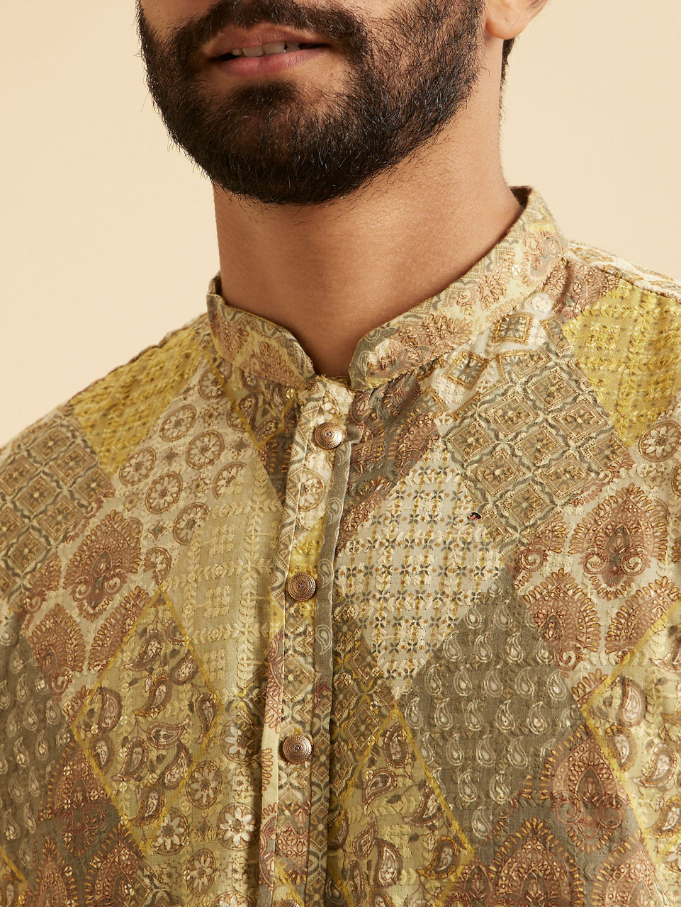 Manyavar Emerald Elegance Kurta Pajama - view 2