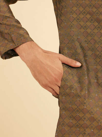 Manyavar Emerald Elegance Kurta Pajama - view 4