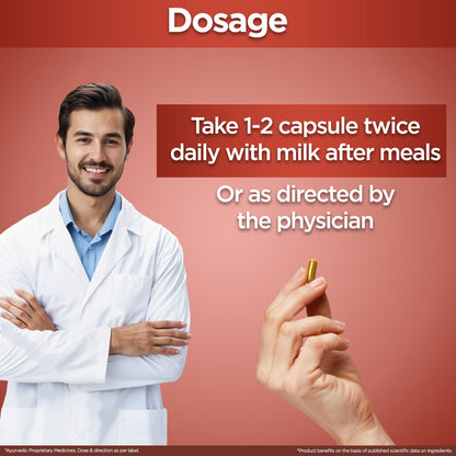 Multani Shilajeet Gold Capsule bottle and capsules, promoting vitality, stamina, and endurance. - Image 4