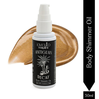 LoveChild Body Shimmer Oil Antiguan Decaf For HighShine Radiance