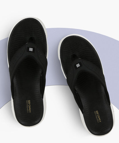 Campus SL 405A Black Mens Flip Flops