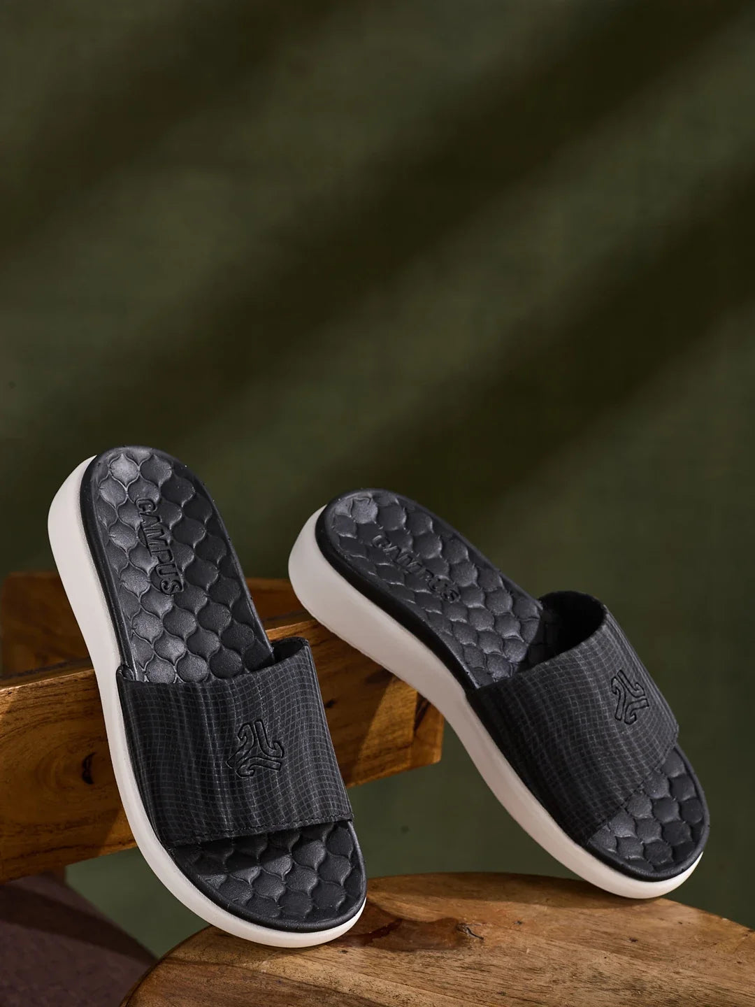 Campus SL 491L Black Womens Slides