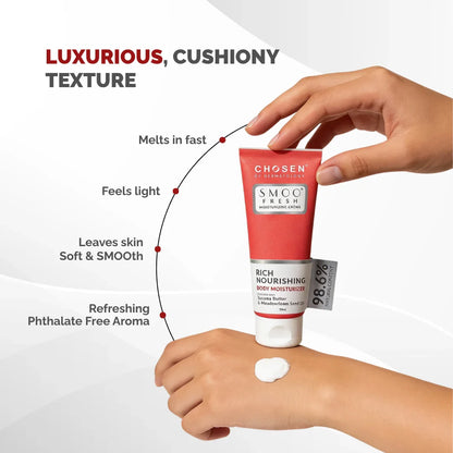 Chosen SMOO Fresh Moisturizing Crème, luxurious plant-based body cream for smooth, fresh, cared-for skin. - Image 4