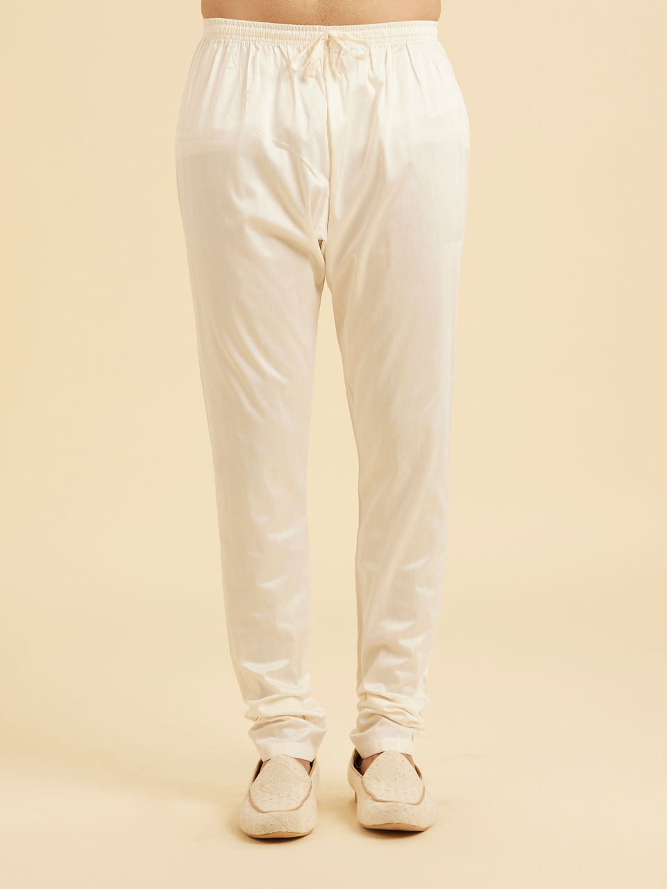 Manyavar Peach Elegance Kurta Pajama - view 5