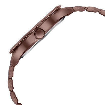 Sonata Poze Quartz Analog Brown Dial Brown Metal Strap Watch For Men Style SP70056QM02W image 4