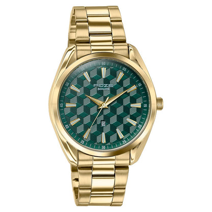 Sonata Poze Quartz Analog Two Toned Dial Golden Colour Stainless Steel Strap Watch For Men Style SP70066YM01W image 2