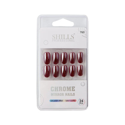Chrome Mirror Nail Oval(SPN755-SPN76) - Shills Professional