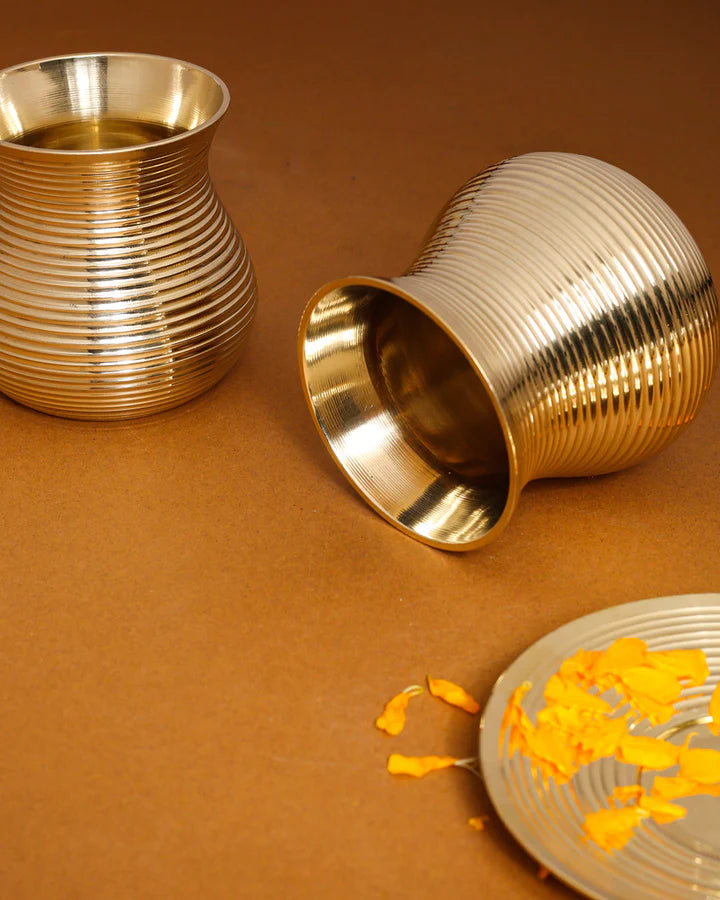 Brass Glass 0.23Kg(Pack of 12) - PUSHMYCART