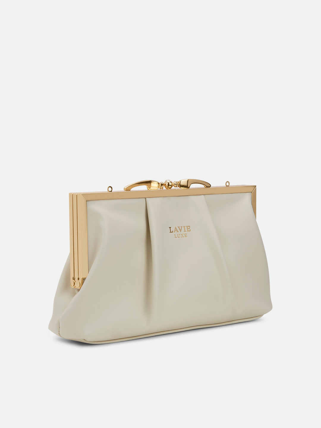 Lavie Luxe Pleato 2-Compartment Frame Medium Sling Bag