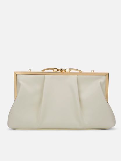 Lavie Luxe Pleato 2-Compartment Frame Medium Sling Bag